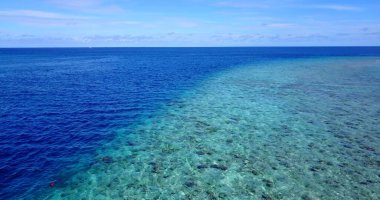 Asya 'da güzel bir tropikal deniz manzarası