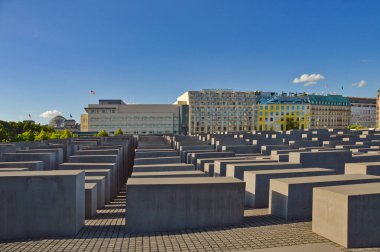 Berlin, Almanya 'daki soykırım kurbanlarına adanmış anıtı olan bir meydan.