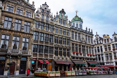 Lonca salonlarıyla Büyük Yer tarihi binalar, Brüksel, Belçika, Avrupa