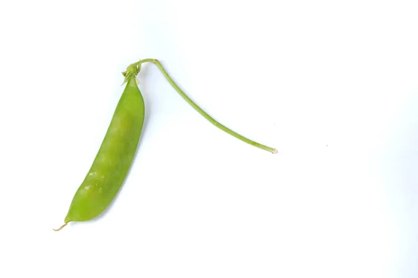 Caldo Guisantes Verdes Con Fondo Blanco —  Fotos de Stock