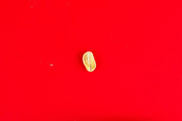 Top View Roasted Salted Peanut Isolated Middle Red Background — Stock Photo, Image