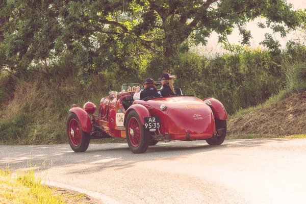 Gros Plan Modèle Vitesse Aston Martin Litres Retour Sur Célèbre — Photo