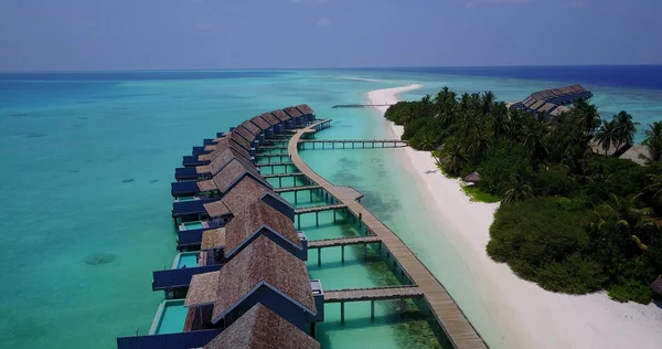 Aerial View Azure Water Ocean Green Island Asia — Stock Photo, Image