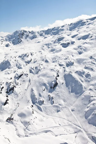 Vertical Shot Beautiful Mountains Winter — Stok fotoğraf
