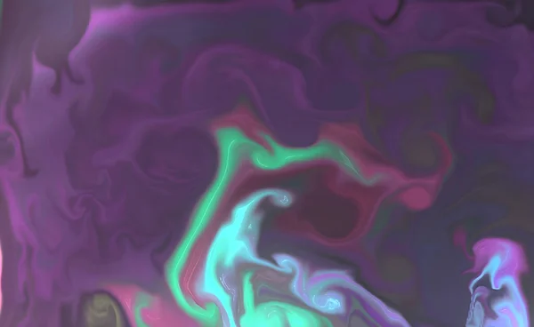 Многоцветная Абстрактная Текстура Акриловых Красок Жидкое Искусство — стоковое фото