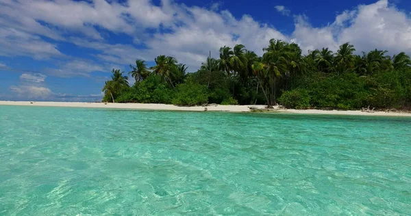 Een Uitzicht Vanuit Lucht Prachtige Turquoise Oceaan Malediven — Stockfoto