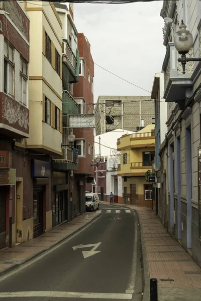 Μια Κάθετη Φωτογραφία Των Δρόμων Της Las Palmas Στο Gran — Φωτογραφία Αρχείου