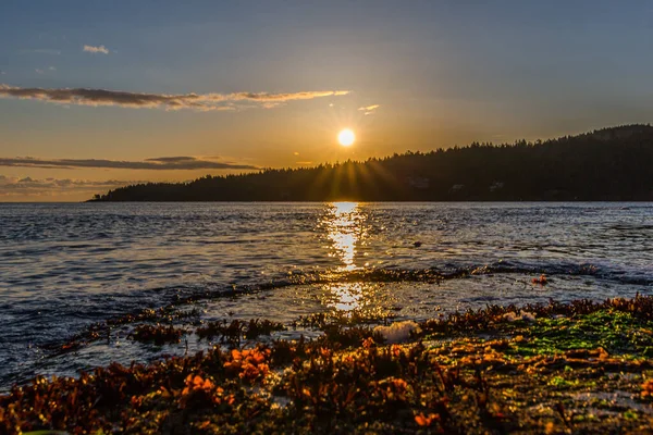 Beautiful Sunset View Beach — Stock Photo, Image