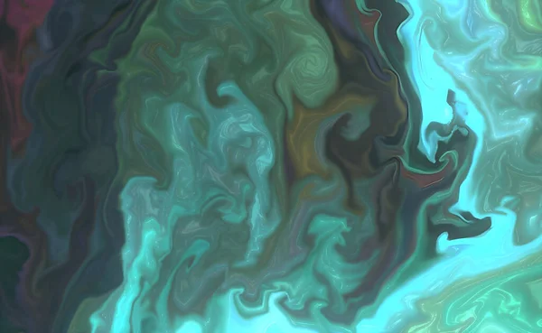 流体波状の青色のアクリルパターン — ストック写真