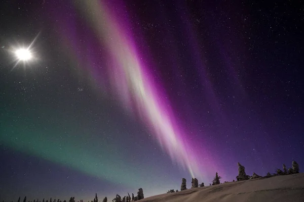 A breathtaking view of aurora in Alaska