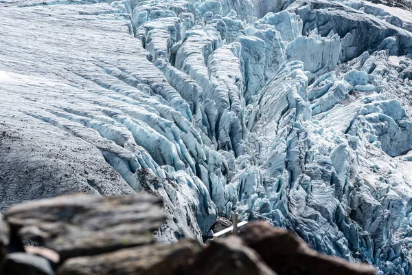 Primer Plano Del Glaciar Trift Los Alpes Suiza —  Fotos de Stock