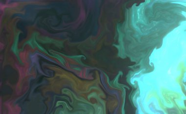 Alkol mürekkebi tekniğinde lüks bir sıvı sanatının renkli bir tasviri.