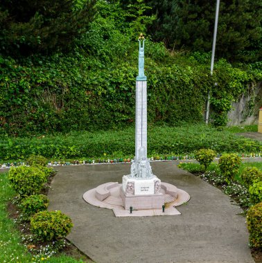 Brüksel, Belçika 'daki Mini-Avrupa' daki Riga Özgürlük Anıtı