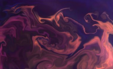 Karışık akrilik boyaların yakın çekimi