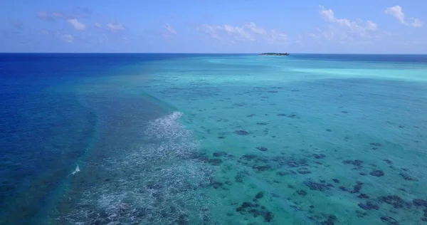 Вид Повітря Красивий Бірюзовий Океан — стокове фото