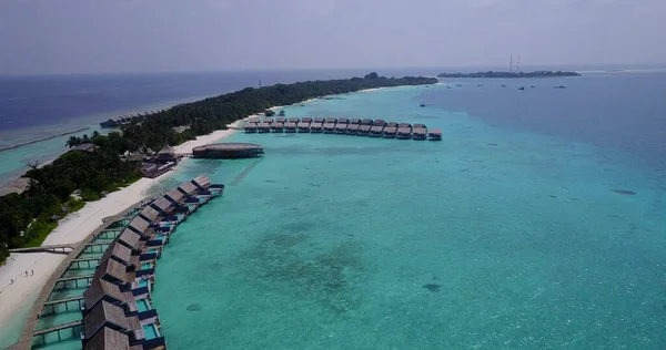 Maldivler Adası Resorts Havadan Görüntüsü — Stok fotoğraf