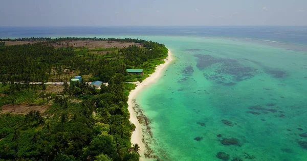 Uma Bela Ilha Tropical Maldivas — Fotografia de Stock