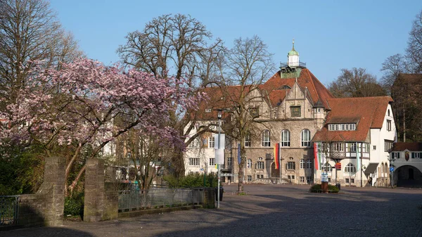 Historická Radnice Města Bergisch Gladbach Německu — Stock fotografie