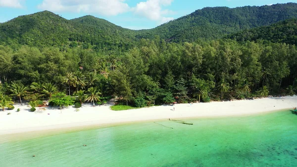 Aerial View Azure Water Ocean Green Island Asia — Stock Photo, Image