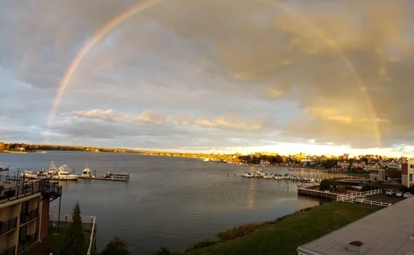 Beautiful View Rainbow Lake — Stock Photo, Image