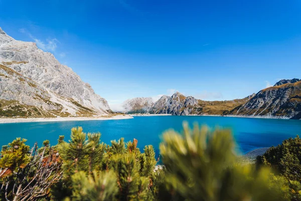 Beautiful View Lake Lunersee Vorarlberg Austria — Stock Photo, Image