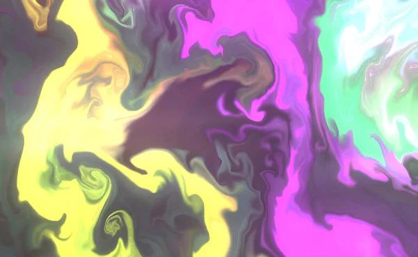 混合鲜明色彩的流体艺术 — 图库照片