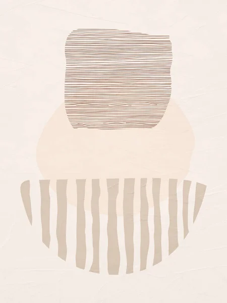 Вертикальная Минималистическая Абстрактная Геометрическая Иллюстрация Оформления Стен Открыток Обложек Брошюр — стоковое фото