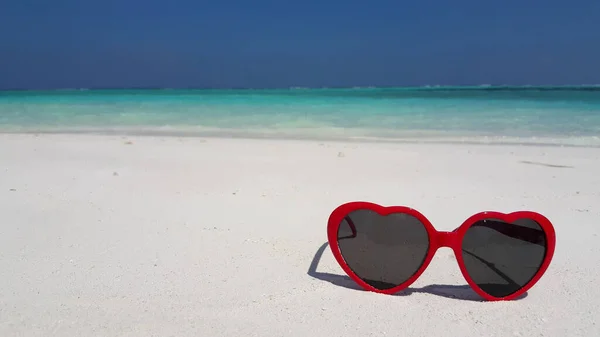 Closeup Sunglasses Beach Summer Sunny Day — Stock Photo, Image