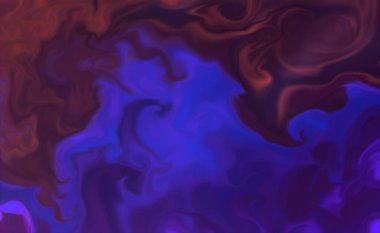 Karışık akrilik boyaların yakın çekimi