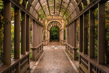 Hamilton Gardens 'ın güzel bir manzarası, Hamilton, Yeni Zelanda