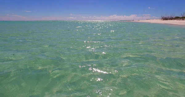 Een Prachtig Uitzicht Turquoise Zee Kust Malediven — Stockfoto