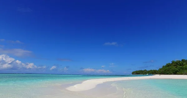 Una Vista Aerea Del Bellissimo Oceano Turchese Nelle Maldive — Foto Stock