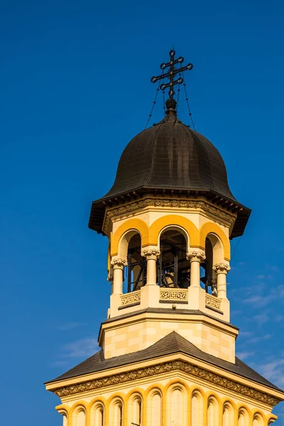 Vista Catedral Reunificação Sob Céu Azul Alba Iulia Roménia — Fotografia de Stock