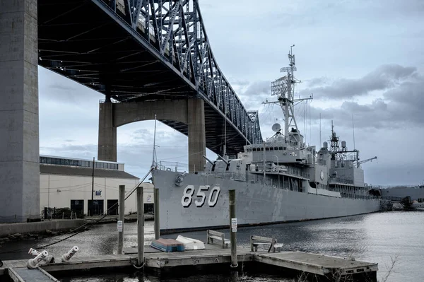 Der Zerstörer Uss Joseph Kennedy Battleship Cove Museum Fall River — Stockfoto