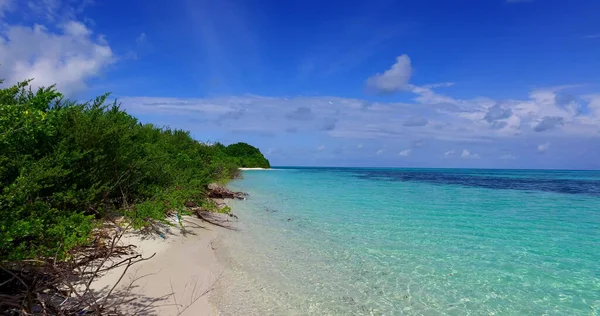 Ein Tropischer Strand Auf Den Malediven — Stockfoto