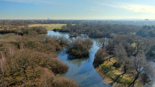 Doğu Londra Hollow Göletleri Nin Havadan Görünüşü — Stok fotoğraf