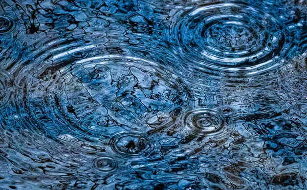 Primo Piano Onda Acqua Piovana — Foto Stock