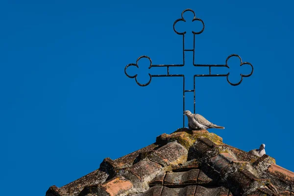 Nahaufnahme Eines Kreuzes Der Orthodoxen Kirche Serbien — Stockfoto