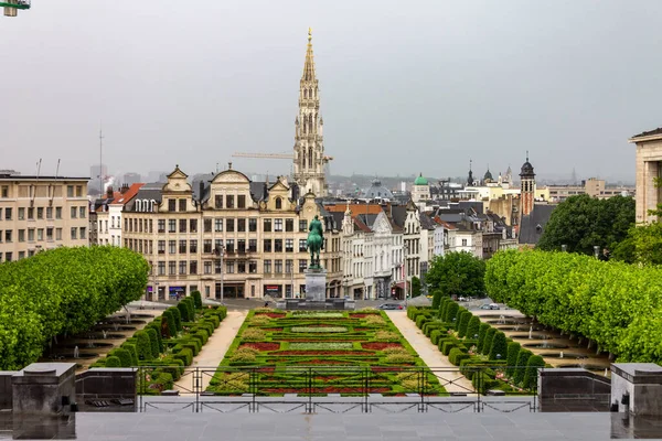 Сценарий Королевского Дворца Центре Брюсселя Бельгия — стоковое фото