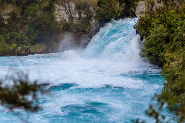 Pemandangan Yang Indah Dari Air Terjun Huka Taupo Selandia Baru — Stok Foto