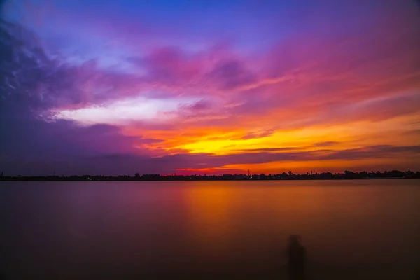 Индийский Океан Калькутты Западной Бенгалии Индия Рассвете — стоковое фото