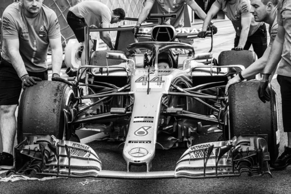 Szary Strzał Mclaren Mp4 Gotowy Wyścigu 2018 Formuły Włoszech — Zdjęcie stockowe