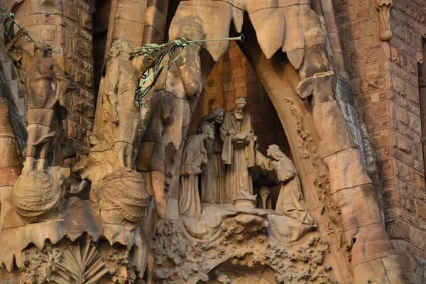 Внешний Вид Sagrada Familia Гауди Барселона Испания — стоковое фото