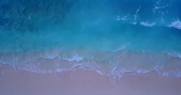 Drone Aéreo Belo Oceano Índico Praia Areia Nas Maldivas — Fotografia de Stock