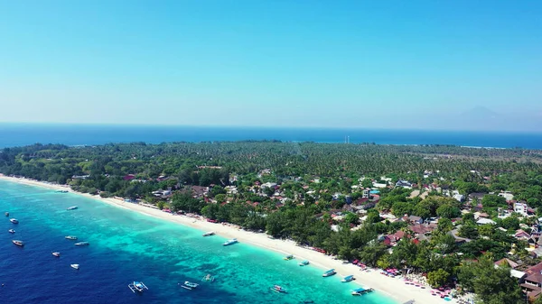 Una Splendida Vista Mare Con Isola Una Giornata Sole Asia — Foto Stock