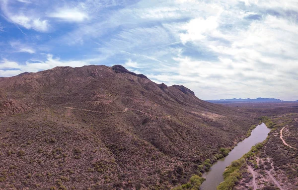 Een Prachtige Opname Van Rivier Verde Zijn Eerbetoon Sedona Verde — Stockfoto