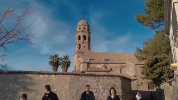 Kutsal Bakire Meryem Varsayımının Katedrali Nin Baeza Spanya — Stok video