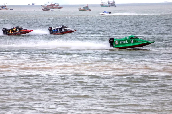 Powerboats Powerboat Competition Bang Saray Thailand — Stock Photo, Image