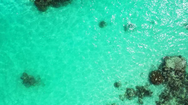 Lugnt Turkosvatten Vackra Maldiverna — Stockfoto