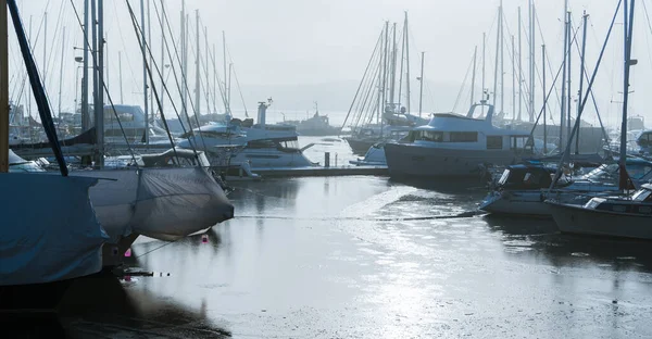 Aker Brygge Marina Осло Норвегия — стоковое фото